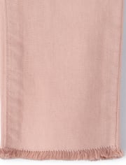Jeans ajustados con dobladillo deshilachado para bebés y niñas pequeñas