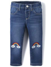 Baby And Toddler Girls Rainbow Skinny Jeans