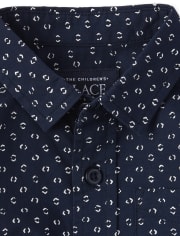 Baby And Toddler Boys Arrow Poplin Button Down Shirt