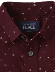 Camisa con botones de popelina Dice para bebés y niños pequeños