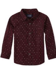 Camisa con botones de popelina Dice para bebés y niños pequeños