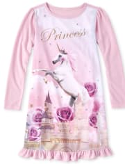 Girls Princess Unicorn Nightgown