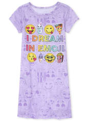 Chemise de nuit Emoji pour filles