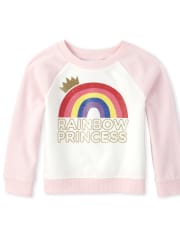 Baby And Toddler Girls Active Princess French Terry Sweatshirt