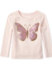 Baby And Toddler Girls Embellished Top