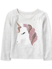 Baby And Toddler Girls Embellished Top