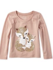 Baby And Toddler Girls Embellished Top