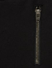 Jeggings de punto con cremallera para niñas