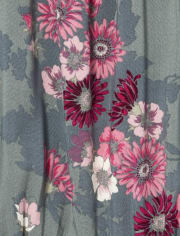 Mameluco con volante floral para niñas