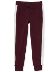 Pantalon de jogging en French Terry à rayures latérales pour fille