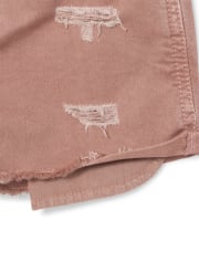 Girls Denim Shortie Shorts