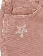 Girls Denim Shortie Shorts
