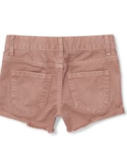 Girls Denim Shortie Shorts