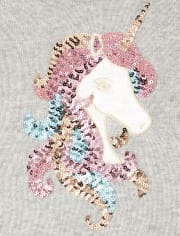 Girls Sequin Graphic Sweater