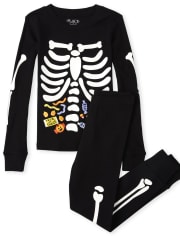 Skeleton pyjamas boys clearance