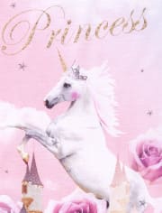 Girls Princess Unicorn Pajamas