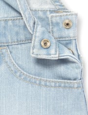 Falda vaquera con dobladillo deshilachado para niñas