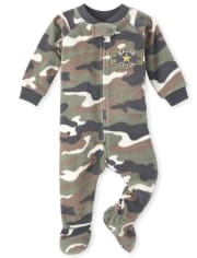 baby camo pajamas