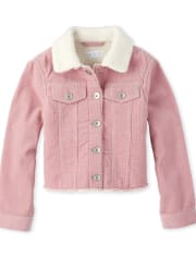 Girls Sherpa Corduroy Jacket