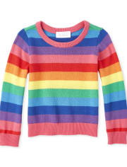 rainbow stripe sweater