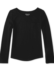 Girls Pocket Tee Shirt