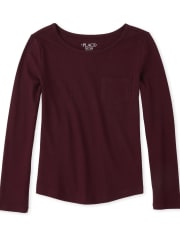 Girls Pocket Tee Shirt