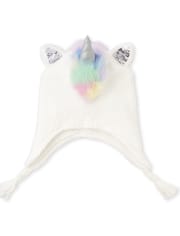 Girls Flip Sequin Unicorn Hat