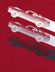 Sudadera de rizo francés con gráfico activo para bebés y niños pequeños