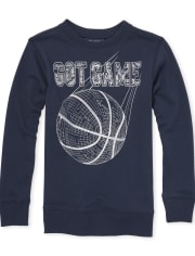 Boys Active Graphic French Terry Sweatshirt