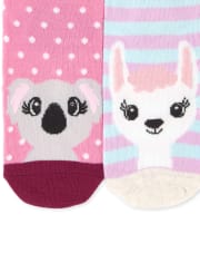 Girls Critter Crew Socks 6-Pack