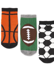 Lot de 6 chaussettes de sport mi-longues pour tout-petit garçon