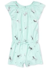 Baby And Toddler Girls Foil Unicorn Romper
