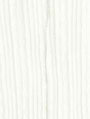 White cable knit tights toddler Clearance