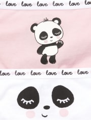 Pack de 10 calzoncillos Panda para niñas