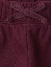 Girls Active Glitter Side Stripe French Terry Jogger Pants