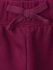 Girls Active Glitter Side Stripe French Terry Jogger Pants