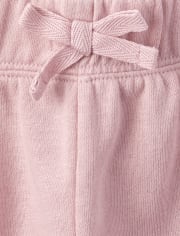Girls Active Glitter Side Stripe French Terry Jogger Pants