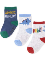 Lot de 6 chaussettes Dino Crew pour bébé garçon