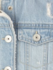 girls sherpa jean jacket