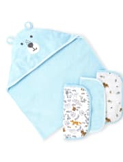 Ensemble De 4 Serviettes De Bain Et Chiffon De Toilette Bear Friends Pour Bebe Garcon The Children S Place Ensemble De 4 Serviettes De Bain Et Chiffon De Toilette Bear Friends Pour Bebe Garcon The Children S Place