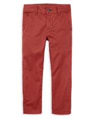 Pantalones chinos ajustados elásticos de uniforme para niños