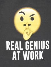 Boys Genius Emoji Graphic Tee