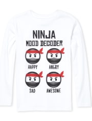 Boys Ninja Mood Graphic Tee