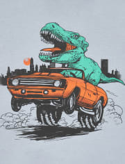 Boys Dino Car Graphic Tee