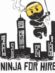 Camiseta con gráfico Ninja para niños