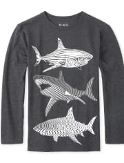 Boys Shark Graphic Tee