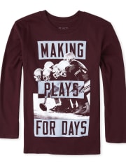 Camiseta con gráfico de fútbol para niño