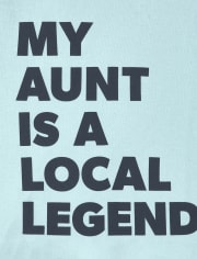 Baby And Toddler Boys Aunt Graphic Tee