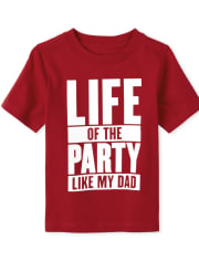 Baby And Toddler Boys Party Graphic Tee