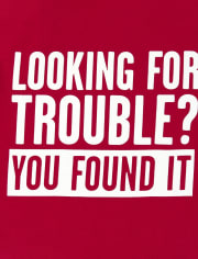 Baby And Toddler Boys Trouble Graphic Tee